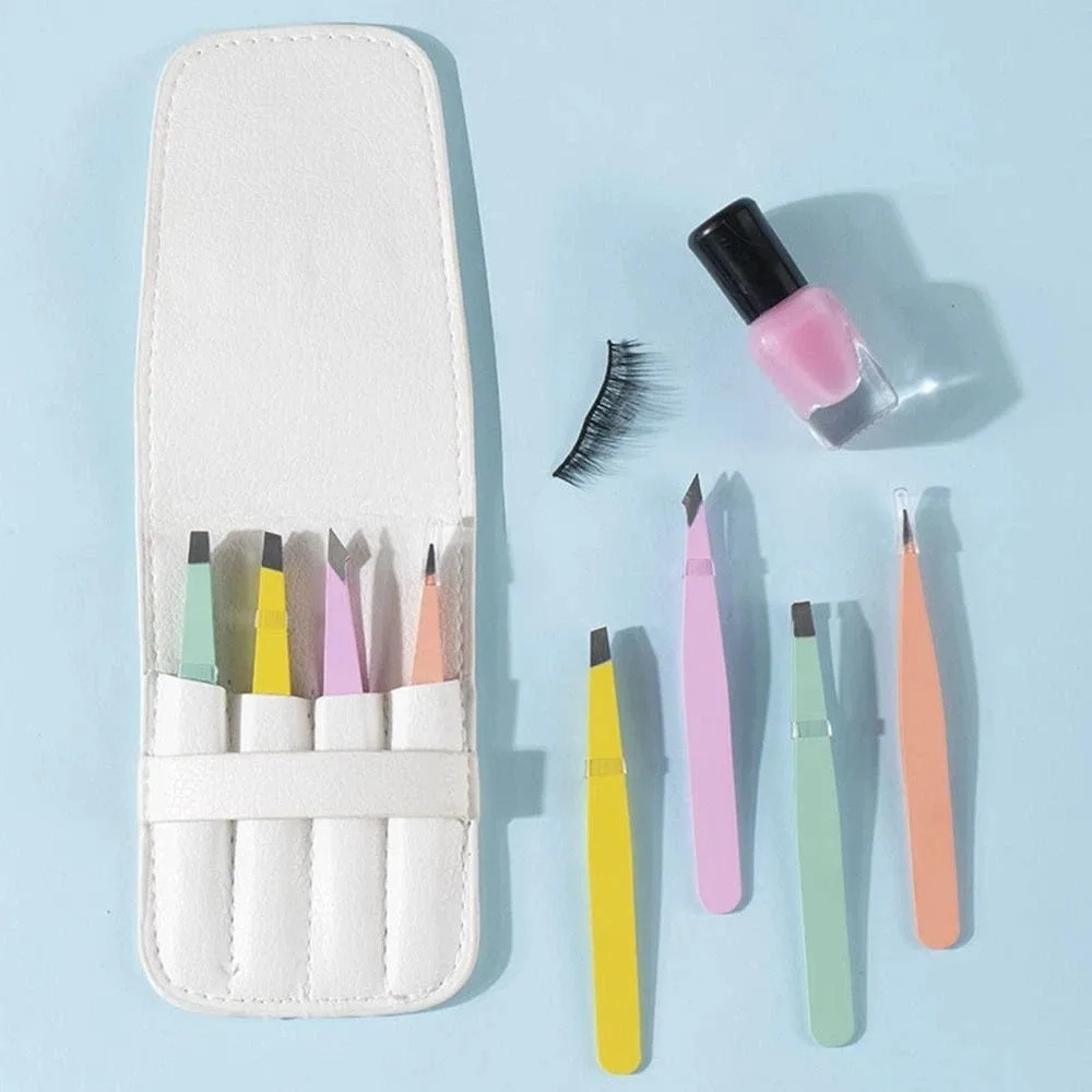Stainless Eyebrow Tweezers Set Anti-fingerprints Colorful Slanted Eye Brow Clips Easy to Use Comfortable Fine Hairs Puller
Stainless Eyebrow Tweezers Set Anti-fingerprints Colorful Slanted Eye Brow Clips Easy to Use Comfortable Fine Hairs Puller