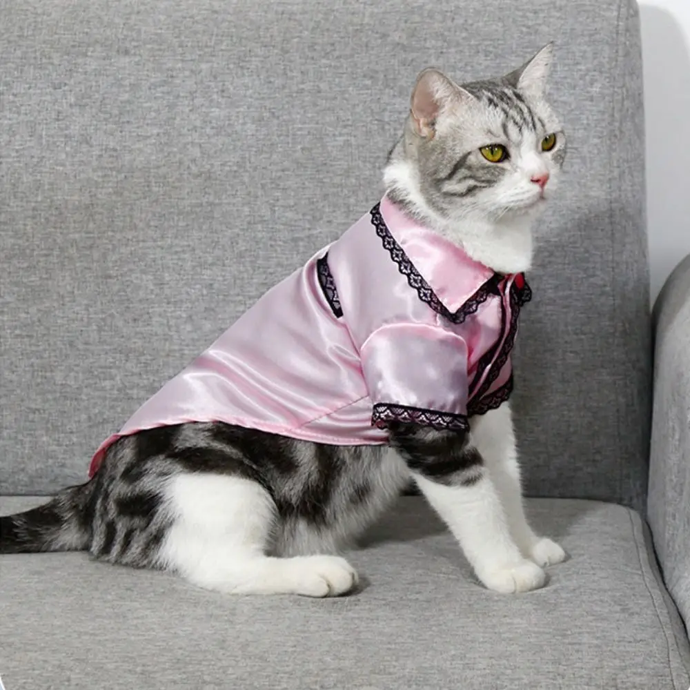 Puppy Supplies Lace Pet Dog Silk Pajamas Coat Soft Dog Cat Shirt Skin-friendly Comfortable Pet Clothes Summer
Puppy Supplies Lace Pet Dog Silk Pajamas Coat Soft Dog Cat Shirt Skin-friendly Comfortable Pet Clothes Summer