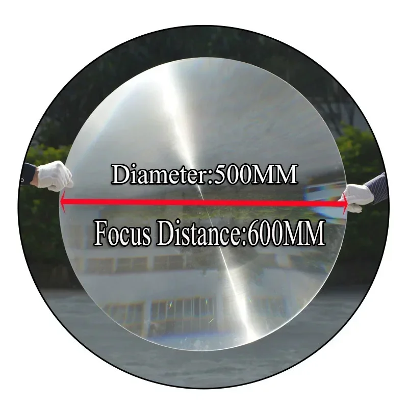 Round D500MM F600MM Fresnel Lens Condenser Ignition Boiling Water Magnifier Scientific Experiment LED Lenses
Round D500MM F600MM Fresnel Lens Condenser Ignition Boiling Water Magnifier Scientific Experiment LED Lenses