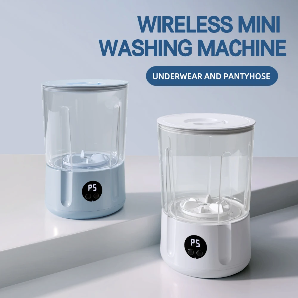 Wireless Mini Washing Machine with 5 Speed Timing, Small USB Laundry Washer for Underwear, Pantyhose, Travel & Home Use
Wireless Mini Washing Machine with 5 Speed Timing, Small USB Laundry Washer for Underwear, Pantyhose, Travel & Home Use