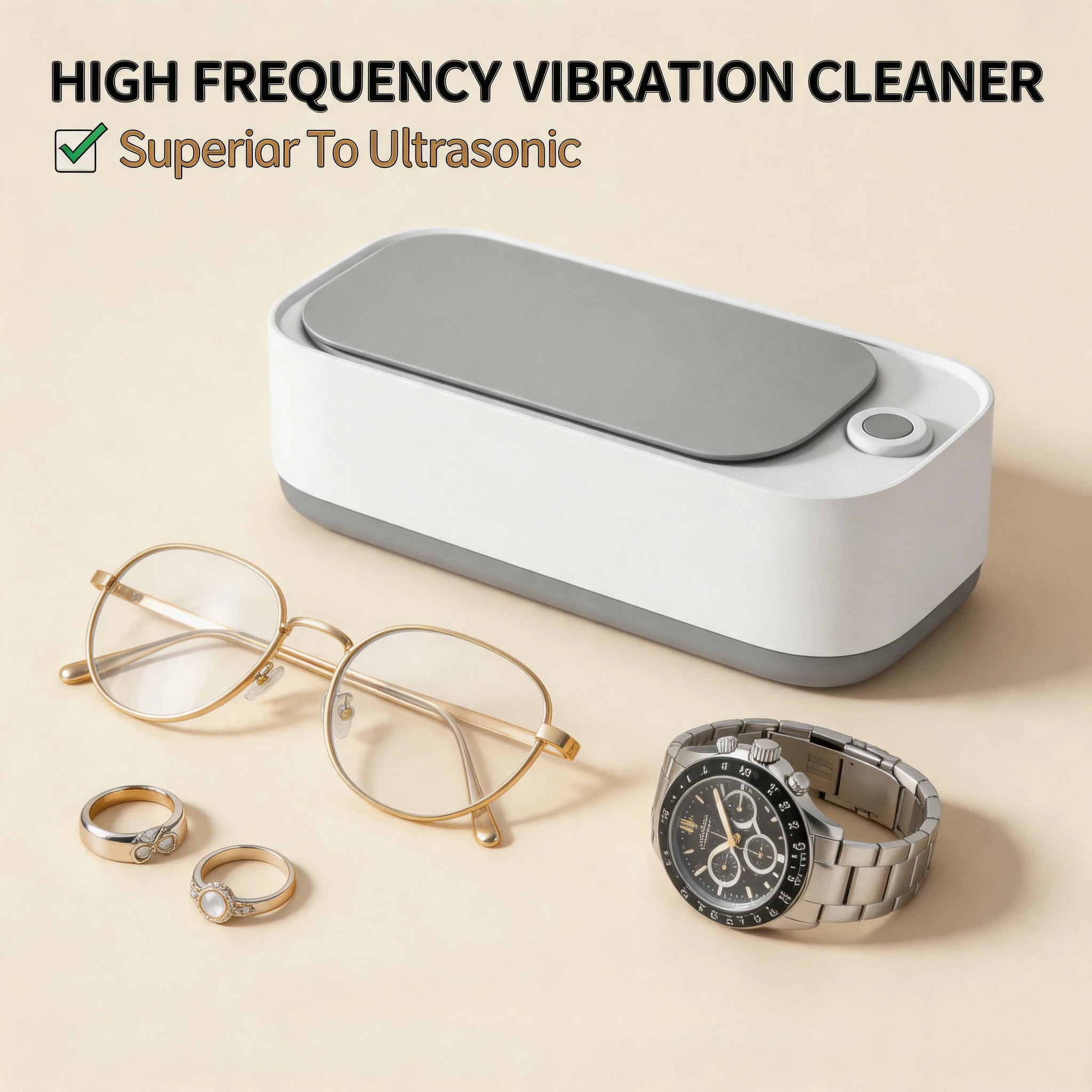 Mini High Frequency Vibration Jewelry Glasses Cleaner USB Rechargeable Portable Wash Cleaning Machine for Household Daily Use
Mini High Frequency Vibration Jewelry Glasses Cleaner USB Rechargeable Portable Wash Cleaning Machine for Household Daily Use