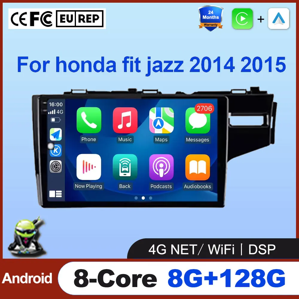 10 inch GPS Navigation WiFi+4G For Honda Fit Jazz 2014 2015 Car Radio Multimedia Player Android Auto Wireless CarplayDSP Stereo
10 inch GPS Navigation WiFi+4G For Honda Fit Jazz 2014 2015 Car Radio Multimedia Player Android Auto Wireless CarplayDSP Stereo