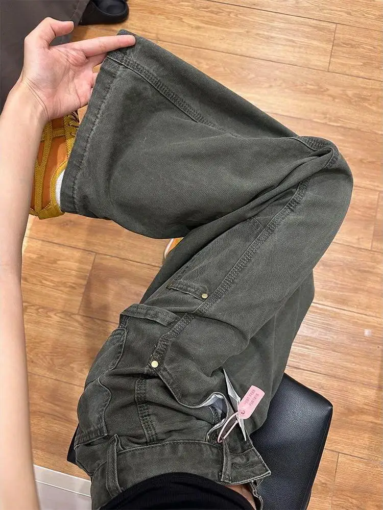 Джинсы женские с высокой талией, широкими штанинами, прямого кроя, зимние, повседневные, в стиле милитари, длинные брюки, облегающие, свободного кроя
Джинсы женские с высокой талией, широкими штанинами, прямого кроя, зимние, повседневные, в стиле милитари, длинные брюки, облегающие, свободного кроя