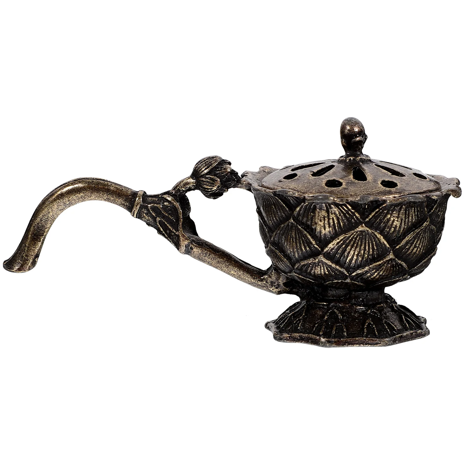 Metal Agarwood Censer Zinc Alloy Wear Resistant Decorative Incense Burner Desktop Aroma Diffuser Home Supply Aroma Diffuser 
Metal Agarwood Censer Zinc Alloy Wear Resistant Decorative Incense Burner Desktop Aroma Diffuser Home Supply Aroma Diffuser