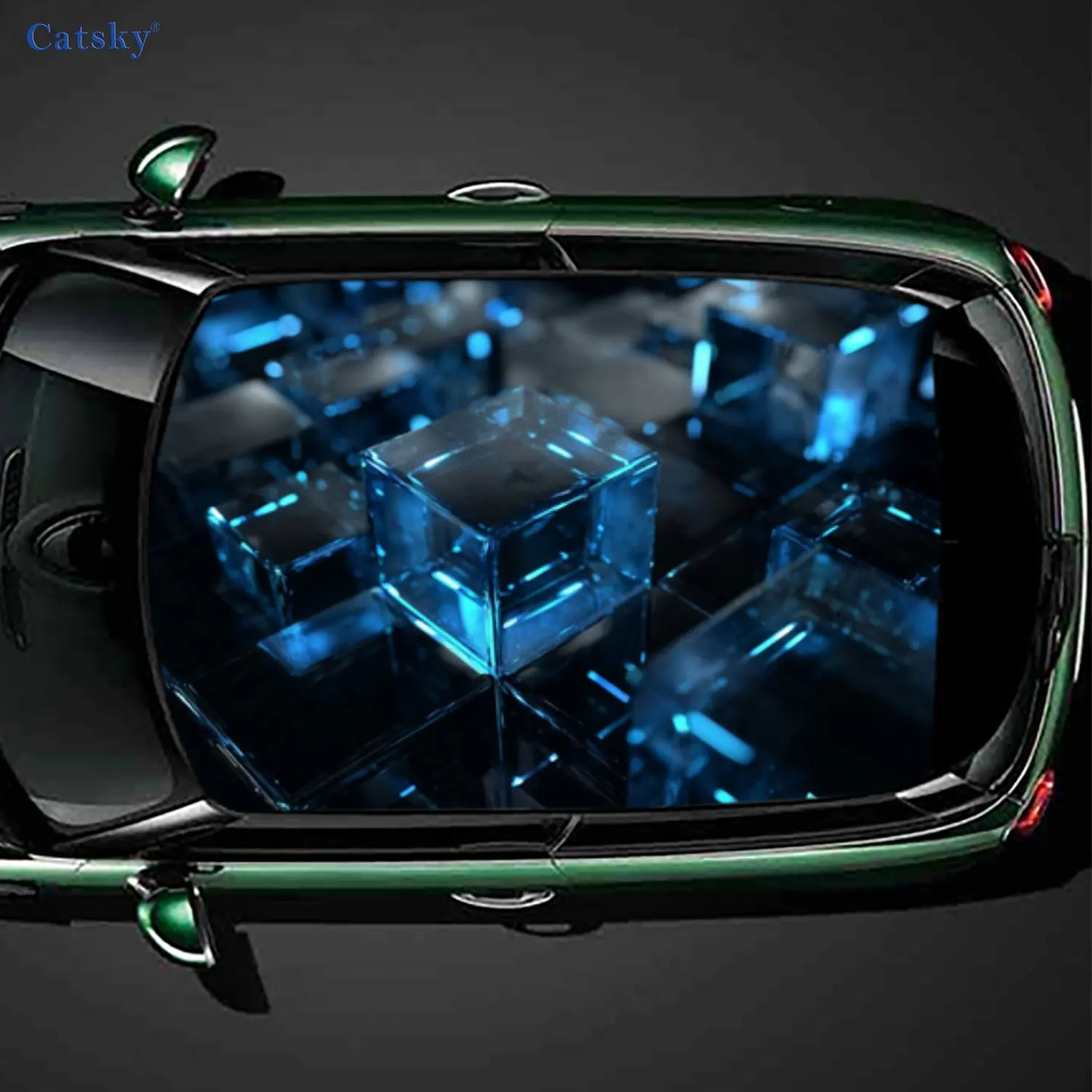 Blue Light Cube Car Roof Sticker Wrap Racing SUV Auto Accessories Packaging PVC Car Hood Graphic Decal Decoration Gift
Blue Light Cube Car Roof Sticker Wrap Racing SUV Auto Accessories Packaging PVC Car Hood Graphic Decal Decoration Gift