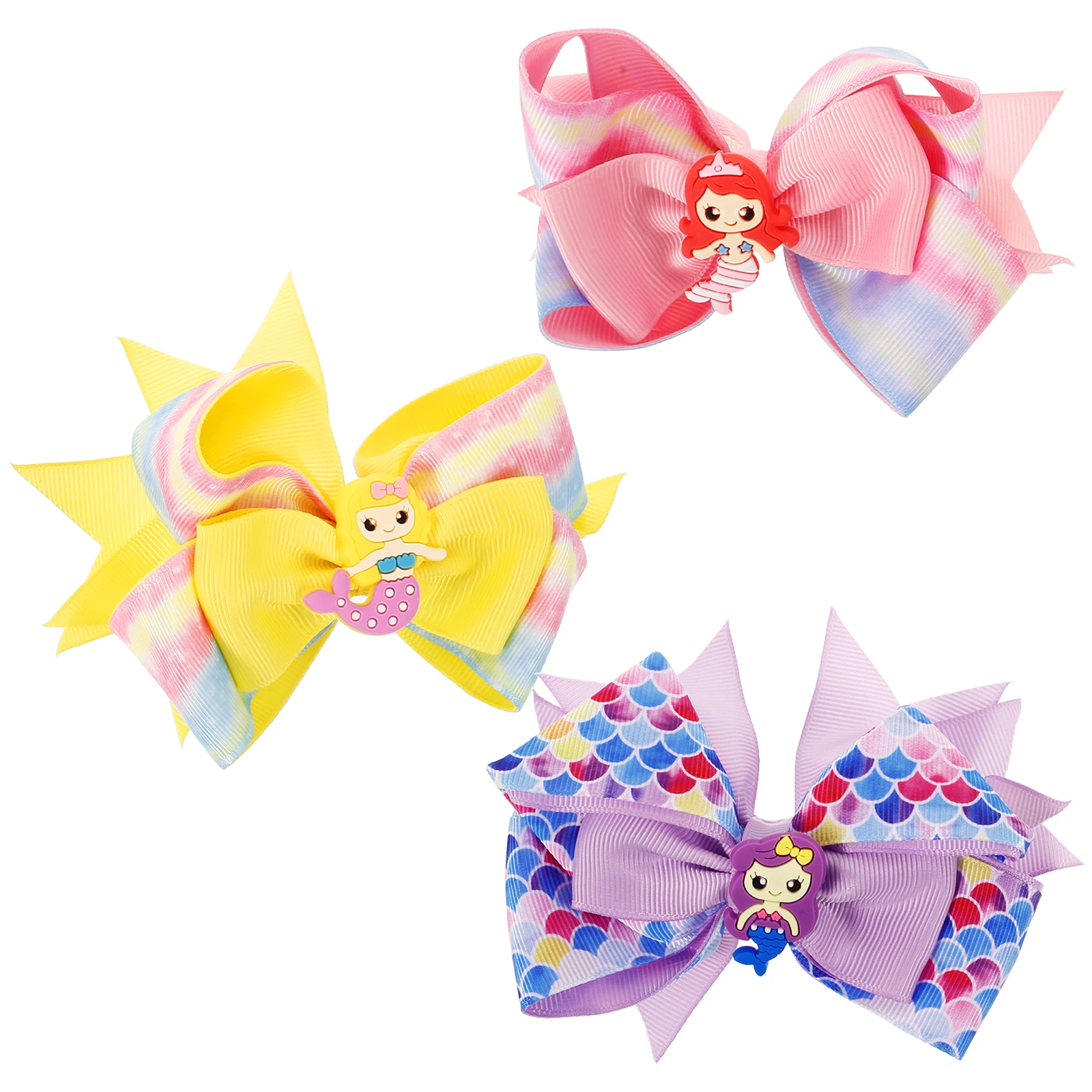 3 Pcs Mermaid Hair Clips Bow Barrettes Hair Bows Fish Scales Accessories Yellow Toddler Girl Daily Wear Role Play
3 Pcs Mermaid Hair Clips Bow Barrettes Hair Bows Fish Scales Accessories Yellow Toddler Girl Daily Wear Role Play