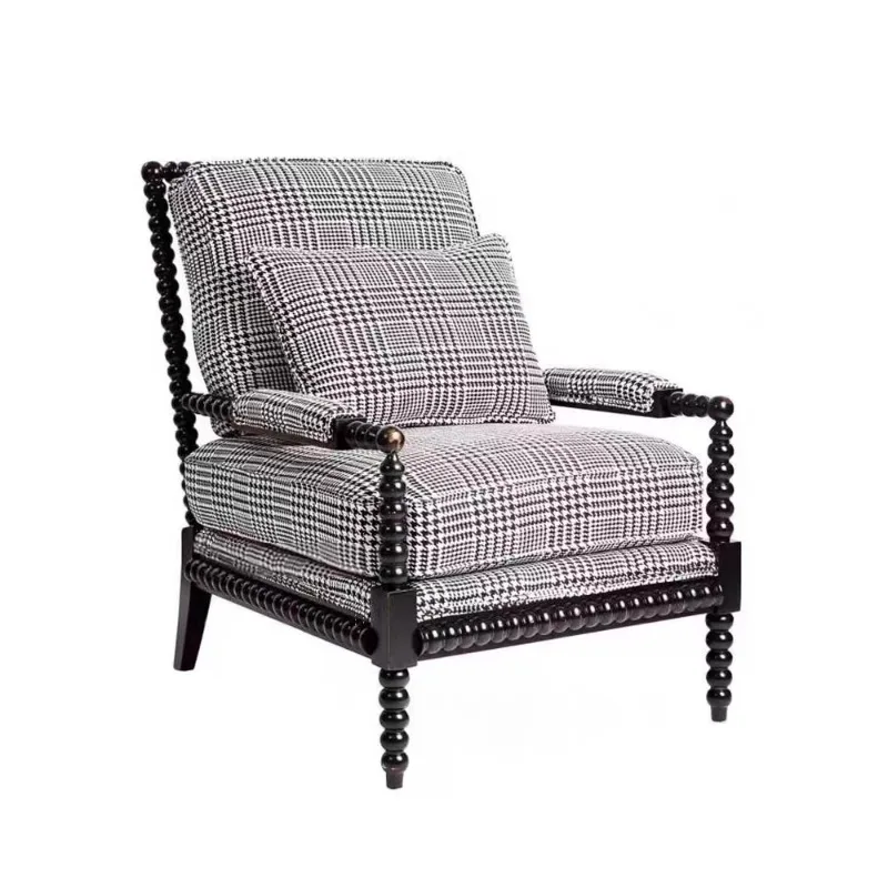 Neoclassical hotel clubhouse tiger chair image chair/American solid wood single sofa chair
Neoclassical hotel clubhouse tiger chair image chair/American solid wood single sofa chair