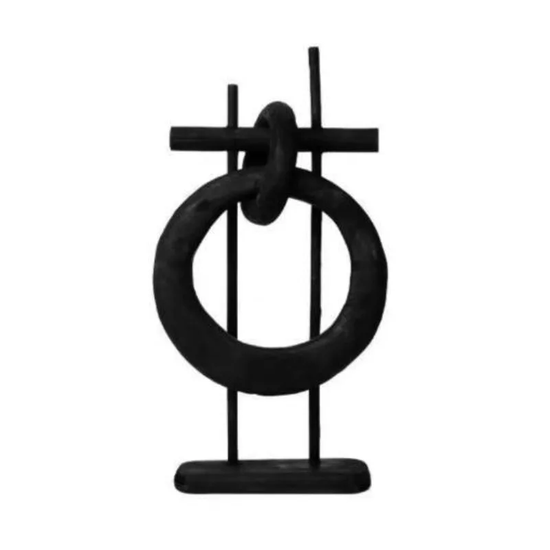 Wabi Sabi black geometric wood grain ring buckle pendulum premium desktop decoration
Wabi Sabi black geometric wood grain ring buckle pendulum premium desktop decoration