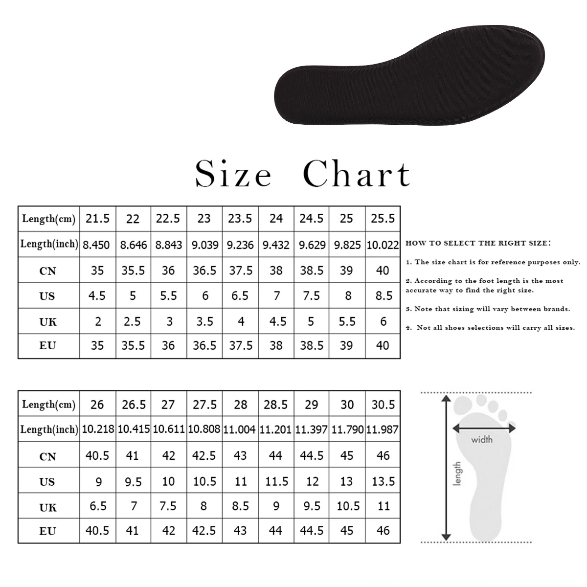 Memory Foam Insole Inserts Full Pad Sports Foot Care Insoles Shoe Pads Reduce Stress Improve Support Stability Anti
Memory Foam Insole Inserts Full Pad Sports Foot Care Insoles Shoe Pads Reduce Stress Improve Support Stability Anti