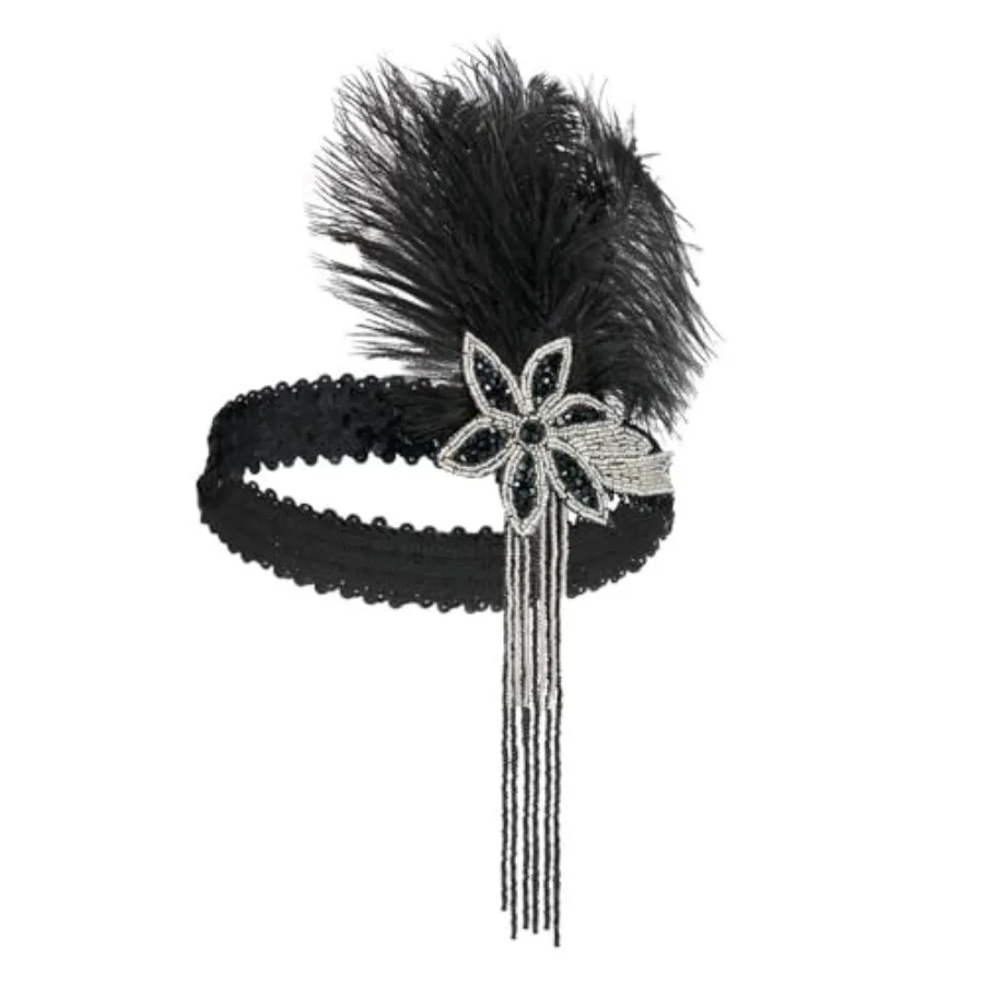 Vintage 1920s Flapper Headpiece Roaring 20s Headband for Women Hair Accessory,one size
Vintage 1920s Flapper Headpiece Roaring 20s Headband for Women Hair Accessory,one size
