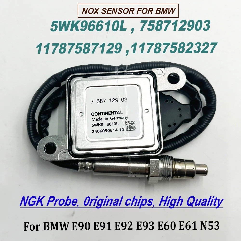 NEW 5WK96610L 758712903 Nitrogen Oxygen NOX Sensor For NGK Probe 11787587129 11787582327 High Quality Chip For B-MW E-series
NEW 5WK96610L 758712903 Nitrogen Oxygen NOX Sensor For NGK Probe 11787587129 11787582327 High Quality Chip For B-MW E-series