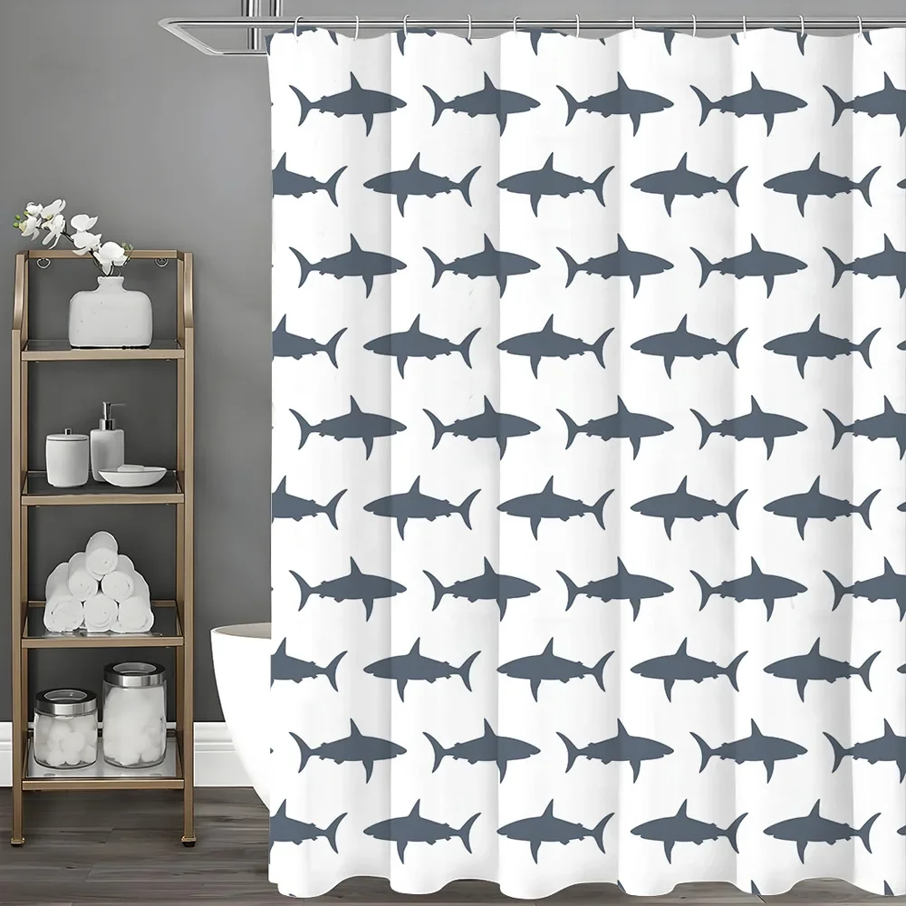 Cartoon horizontal shark Shower Curtain Washable Dirt-Resistant Shower Head waterproof Polyester Bath Curtain For Home Decor
Cartoon horizontal shark Shower Curtain Washable Dirt-Resistant Shower Head waterproof Polyester Bath Curtain For Home Decor