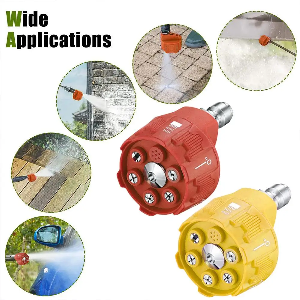 Universal 1/4 Inch 6-in-1 Quick Change-Over Nozzle Pressure 15 Washer Wall Car 25 Garden Adjustable 0 40 Cleaning Nozzle De Z6W2
Universal 1/4 Inch 6-in-1 Quick Change-Over Nozzle Pressure 15 Washer Wall Car 25 Garden Adjustable 0 40 Cleaning Nozzle De Z6W2