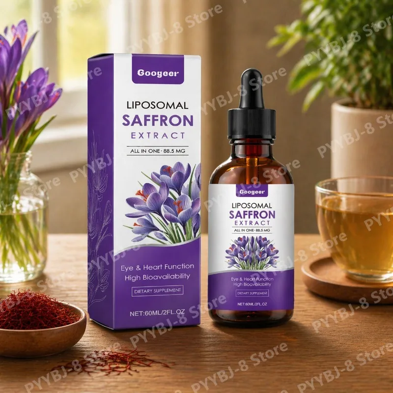 Saffron Liquid Drops 88mg with Vitamin B1 and Mint Leaf Extract Support Eye Health Enhance Energy & Promote Metabolism 60ml
Saffron Liquid Drops 88mg with Vitamin B1 and Mint Leaf Extract Support Eye Health Enhance Energy & Promote Metabolism 60ml