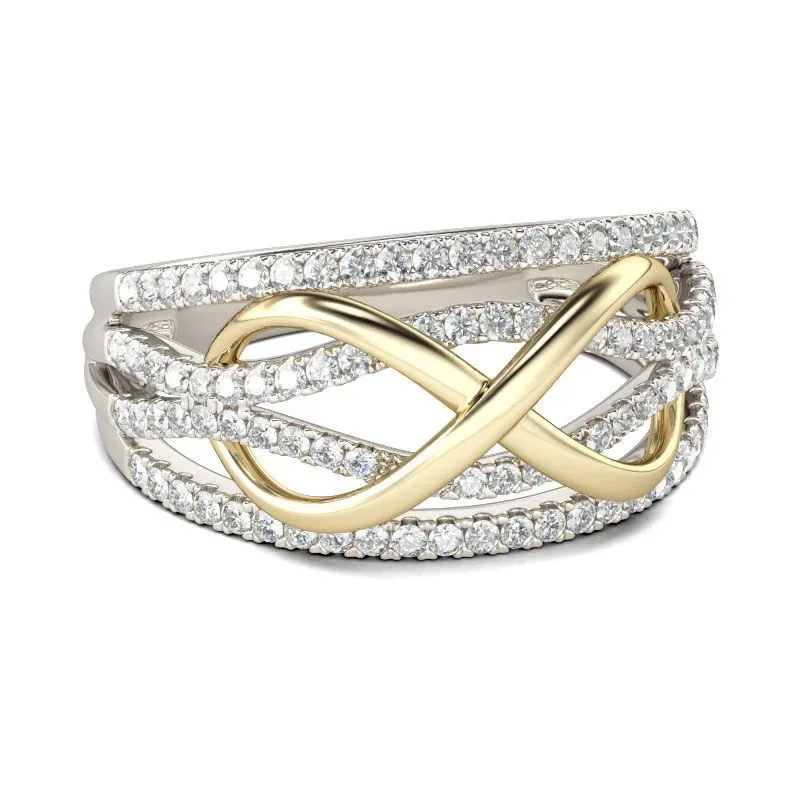 Infinity Love Ring 925 Sterling Silver Color Shining Cubic Zircon Bowknot Letter 8 Eternity Promise Jewelry for Woman Girlfriend
Infinity Love Ring 925 Sterling Silver Color Shining Cubic Zircon Bowknot Letter 8 Eternity Promise Jewelry for Woman Girlfriend