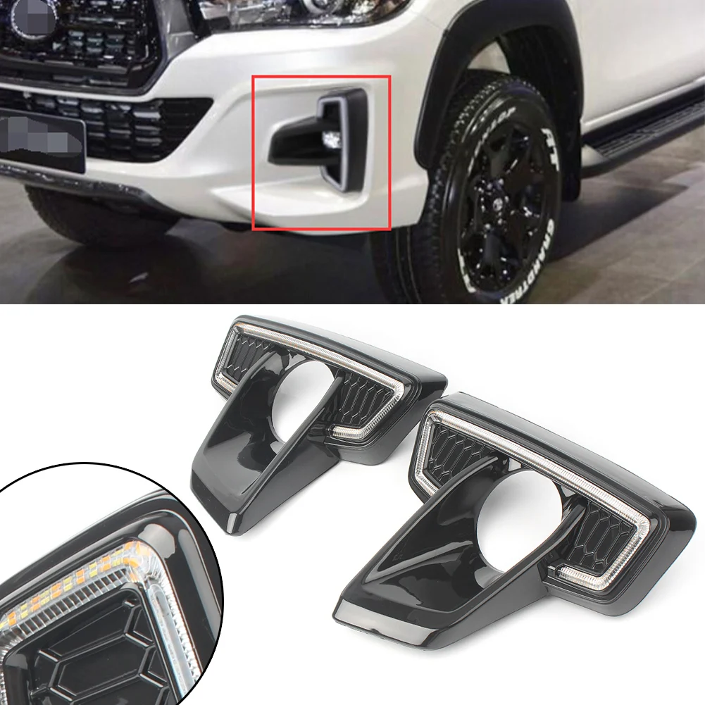 Car LED Daytime Running Light Fog Light Lamp Turn Signal Lightsfor Toyota Hilux Revo Rocco 2018
Car LED Daytime Running Light Fog Light Lamp Turn Signal Lightsfor Toyota Hilux Revo Rocco 2018