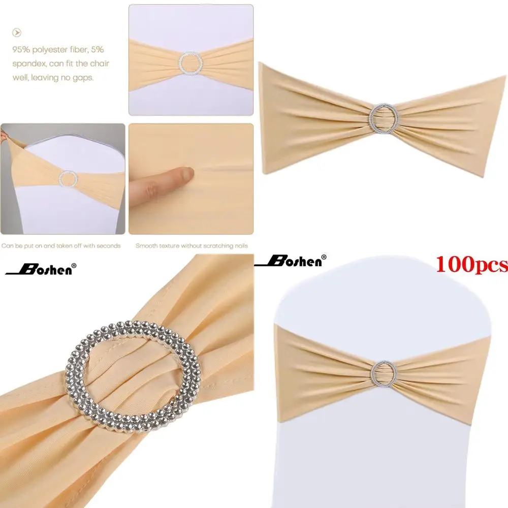 100pcs Champagne Wedding Chair Bows and Sashes for Elegant Party Reception Decor
100pcs Champagne Wedding Chair Bows and Sashes for Elegant Party Reception Decor