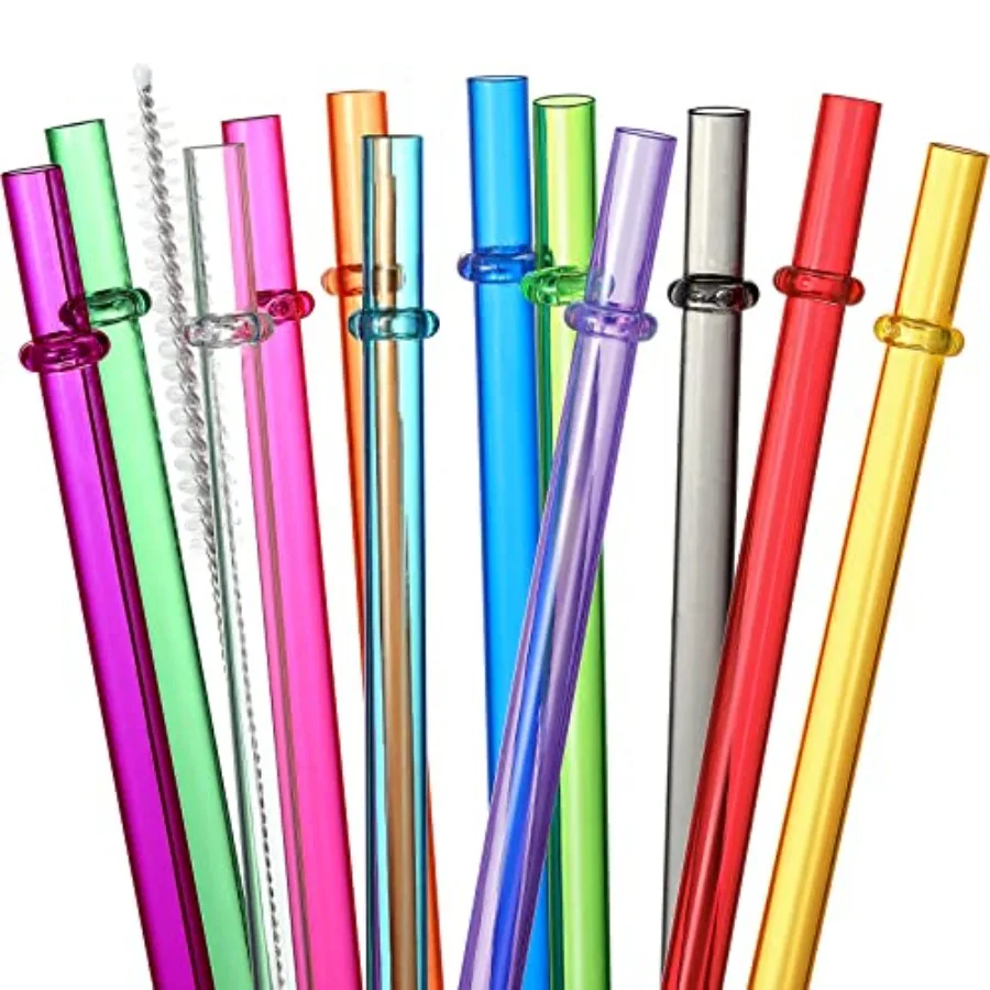 24 PCS, Reusable Straws with 4 Brushes, 10.5" Long Tritan Hard Plastic Straws, 12 Colors Translucent Replacement Drinking for 1
24 PCS, Reusable Straws with 4 Brushes, 10.5" Long Tritan Hard Plastic Straws, 12 Colors Translucent Replacement Drinking for 1