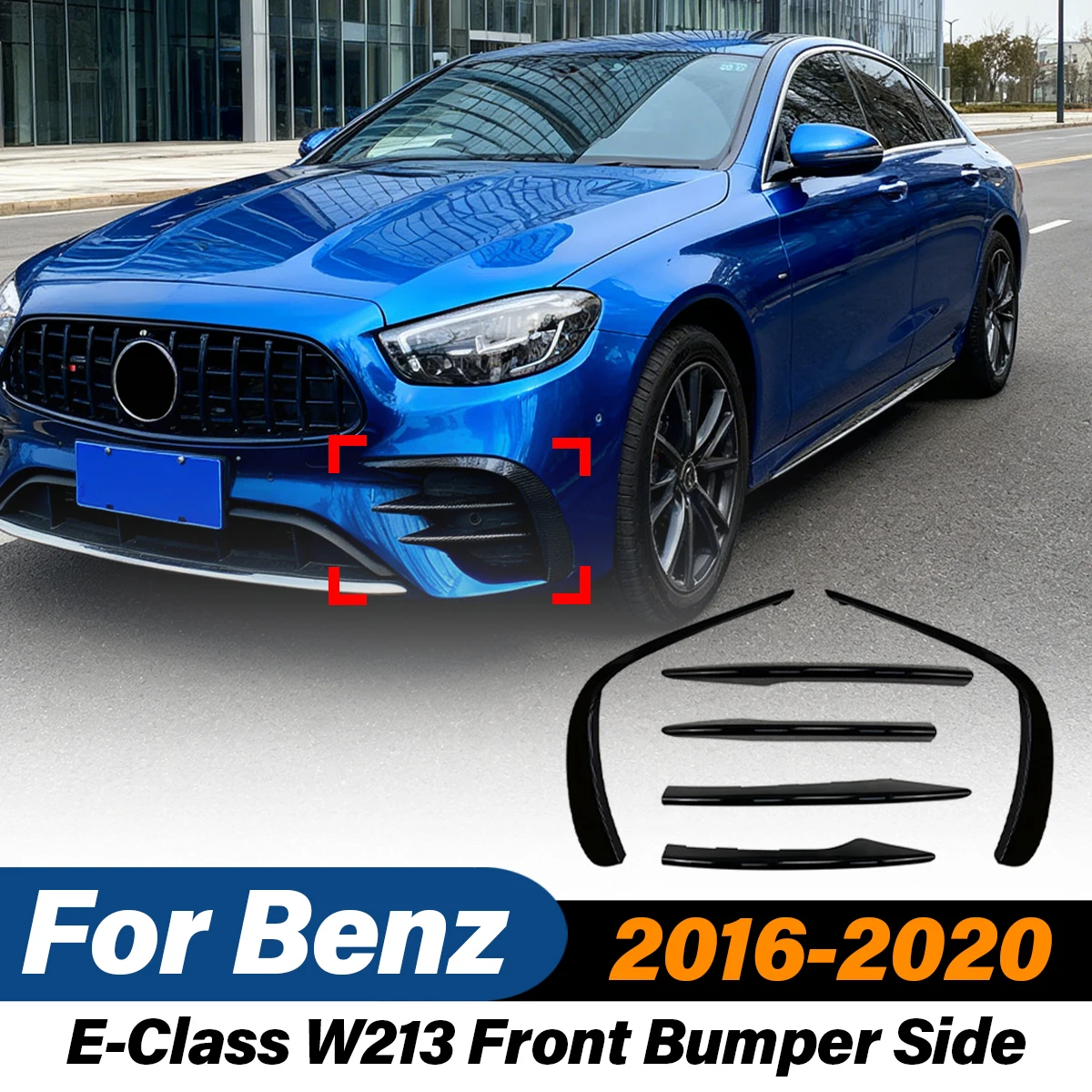 For Benz E-Class W213 2016 2017 2018 2019 2020 Automobile Front Bumper Side Splitter Wind Knife Decorative Body Modification Kit
For Benz E-Class W213 2016 2017 2018 2019 2020 Automobile Front Bumper Side Splitter Wind Knife Decorative Body Modification Kit