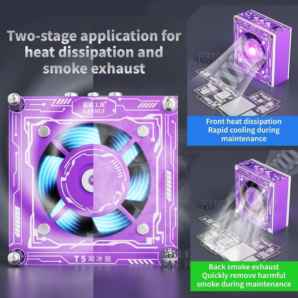 Lanrui T5 UV Lamp Cooling Fan for Mobile Phones Repair 3W Curing & Heat Dissipation 3-Speed Adjustable with PD Fast Charge Tools
Lanrui T5 UV Lamp Cooling Fan for Mobile Phones Repair 3W Curing & Heat Dissipation 3-Speed Adjustable with PD Fast Charge Tools