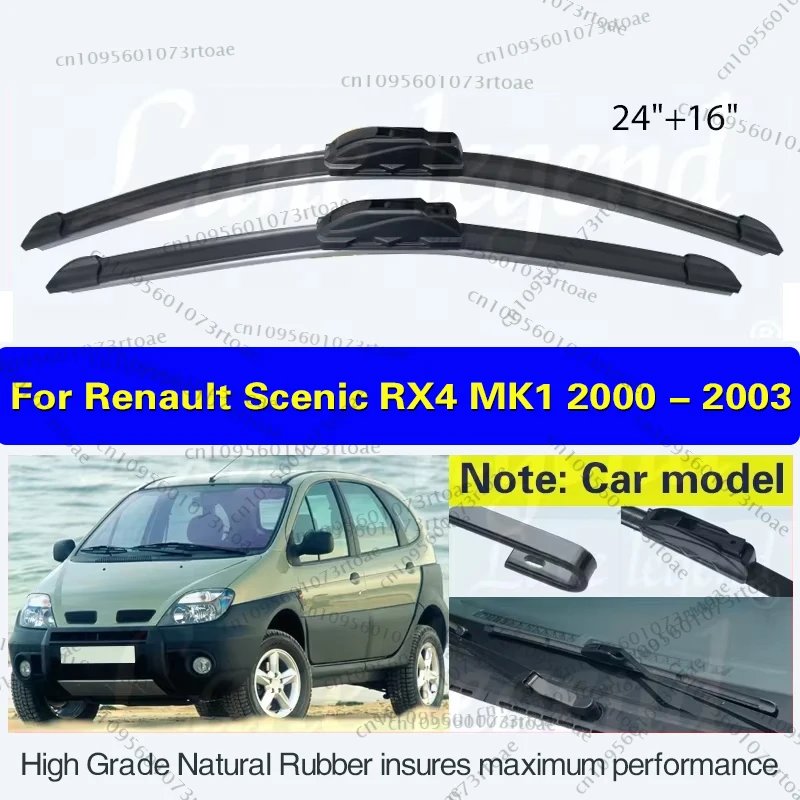 For Renault Scenic RX4 MK1 2000 2001 2002 2003 Front Wiper Blades Window Windshield Windscreen Brushes Car Accessories 24"+16"
For Renault Scenic RX4 MK1 2000 2001 2002 2003 Front Wiper Blades Window Windshield Windscreen Brushes Car Accessories 24"+16"
