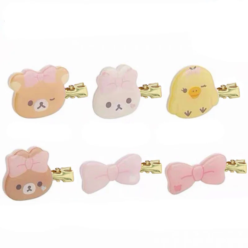Makeup Rilakkuma Korilakkuma Hair Clips Collection Set of 6 Bear Hair Pins Pink Hair Bow Headwear Kawaii Cute Hair Accessories
Makeup Rilakkuma Korilakkuma Hair Clips Collection Set of 6 Bear Hair Pins Pink Hair Bow Headwear Kawaii Cute Hair Accessories