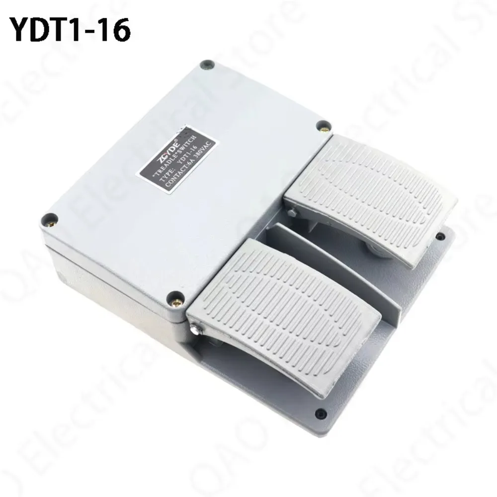 Interruptor pie YDT1-16, carcasa aluminio gris, doble pedal, accesorios para máquina y herramienta
Interruptor pie YDT1-16, carcasa aluminio gris, doble pedal, accesorios para máquina y herramienta