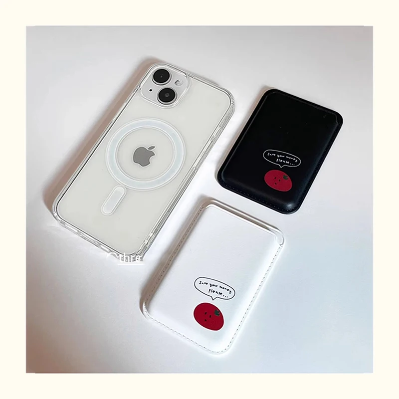 Korean Ins Cartoon Cute Tomatoes For Magsafe Card Clip Multifunctional Magnetic Wallet Card Holder High Quality Phone Accessory
Korean Ins Cartoon Cute Tomatoes For Magsafe Card Clip Multifunctional Magnetic Wallet Card Holder High Quality Phone Accessory