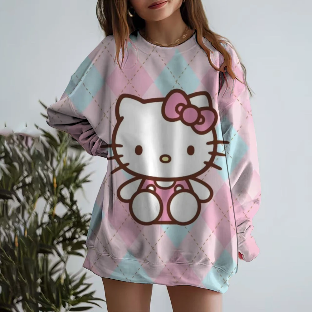 Hello Kitty print Claus Women's Christmas Sweatshirts Top Long Sleeve Crew Neck Pullover Sweatshirt Female Clothes
Hello Kitty print Claus Women's Christmas Sweatshirts Top Long Sleeve Crew Neck Pullover Sweatshirt Female Clothes 