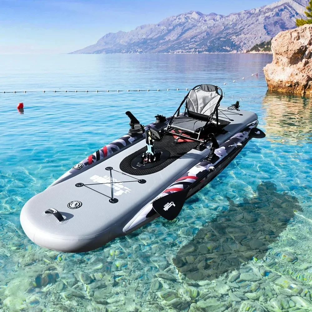 Inflatable Fishing Kayak for Adults - 1 Person, Pedal Drive, Folding, with Movable Seat, Hand Pump & Paddle & Oxford Bag,410lbs
Inflatable Fishing Kayak for Adults - 1 Person, Pedal Drive, Folding, with Movable Seat, Hand Pump & Paddle & Oxford Bag,410lbs