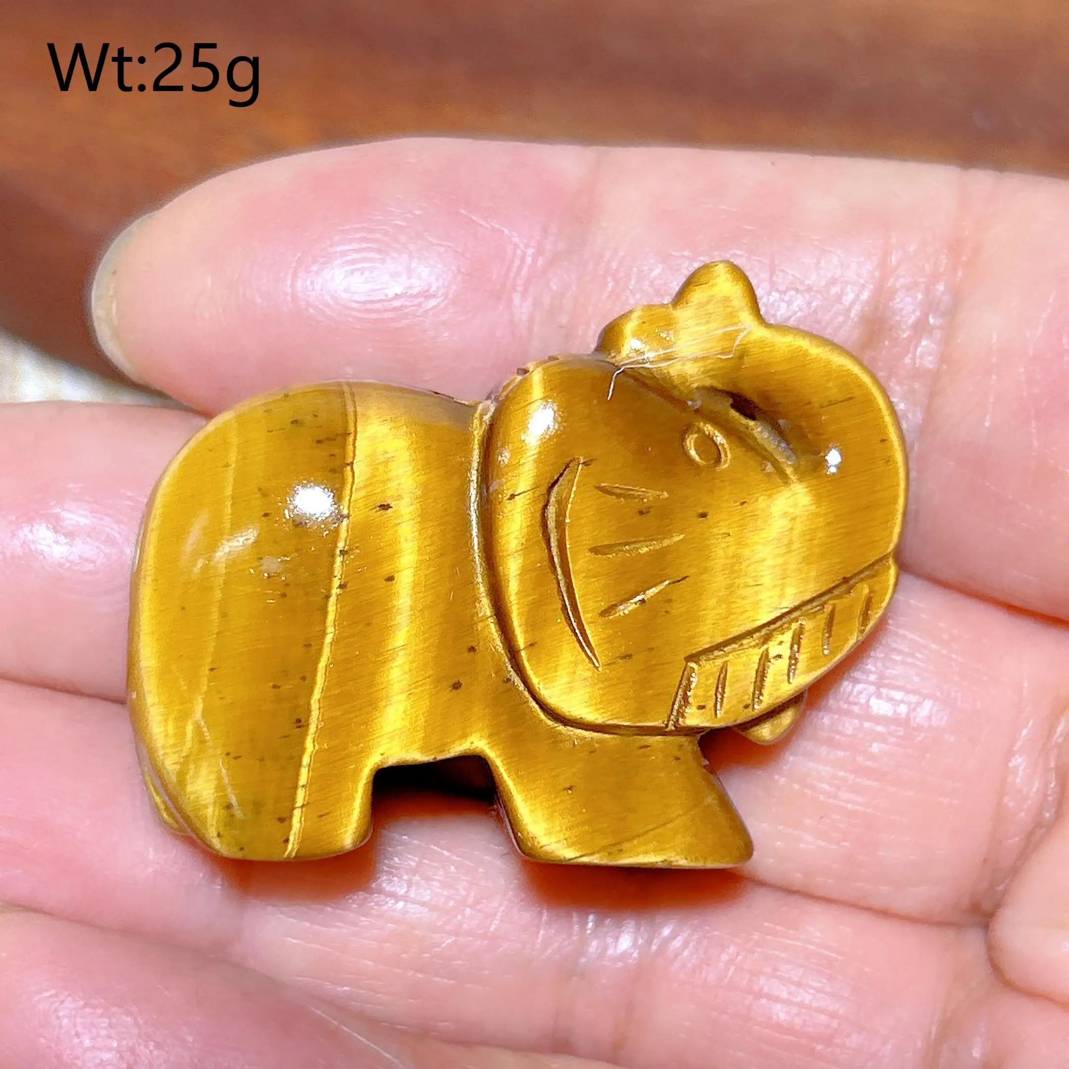 Natural Crystals Golden Flashy Tiger Eye Elephant Accessory Healing Gemstones Mineral Energy Reiki Home Decoration Women Gift
Natural Crystals Golden Flashy Tiger Eye Elephant Accessory Healing Gemstones Mineral Energy Reiki Home Decoration Women Gift