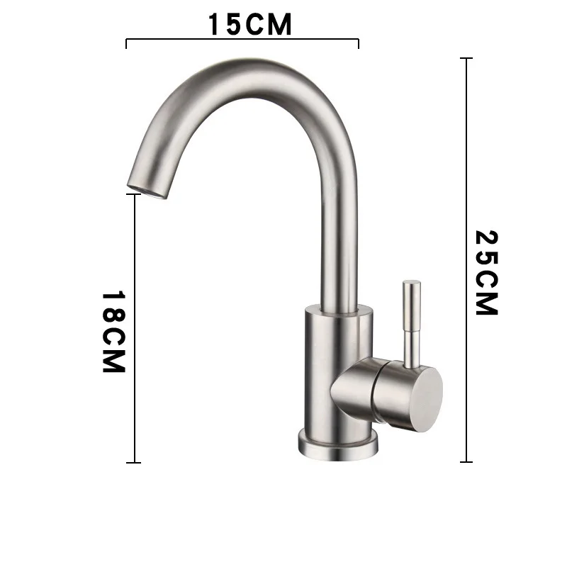 Single Handle Stainless Steel Basin Faucet Deck Mount Hot Cold Mixer Tap
Single Handle Stainless Steel Basin Faucet Deck Mount Hot Cold Mixer Tap