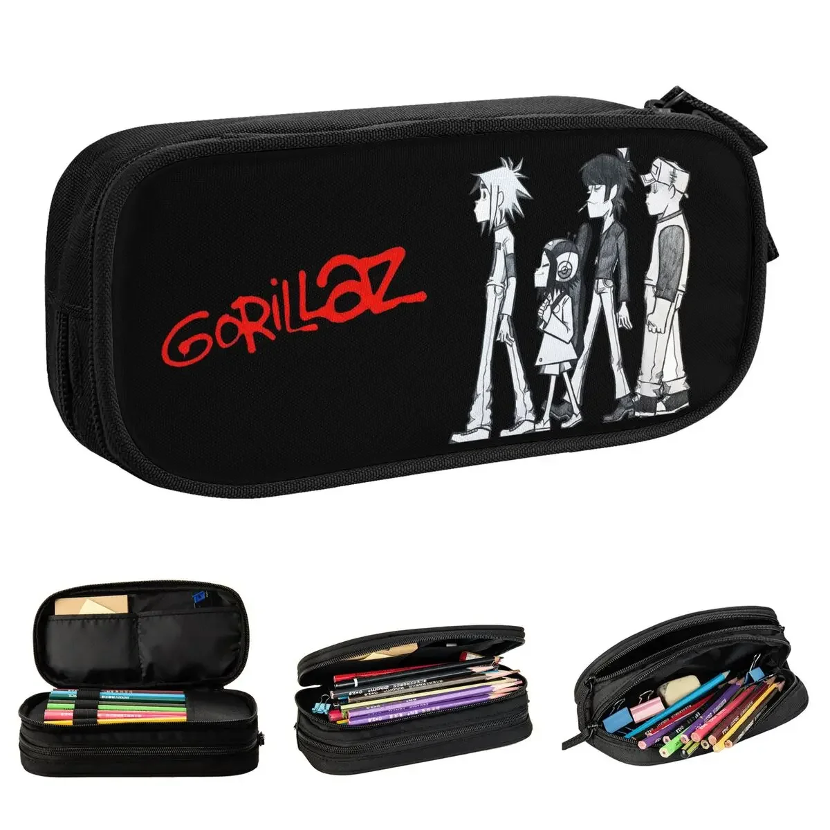Gorillaz Pencil Cases Classic Pen Holder Bag Student Large Storage Students School Zipper Pencilcases
Gorillaz Pencil Cases Classic Pen Holder Bag Student Large Storage Students School Zipper Pencilcases