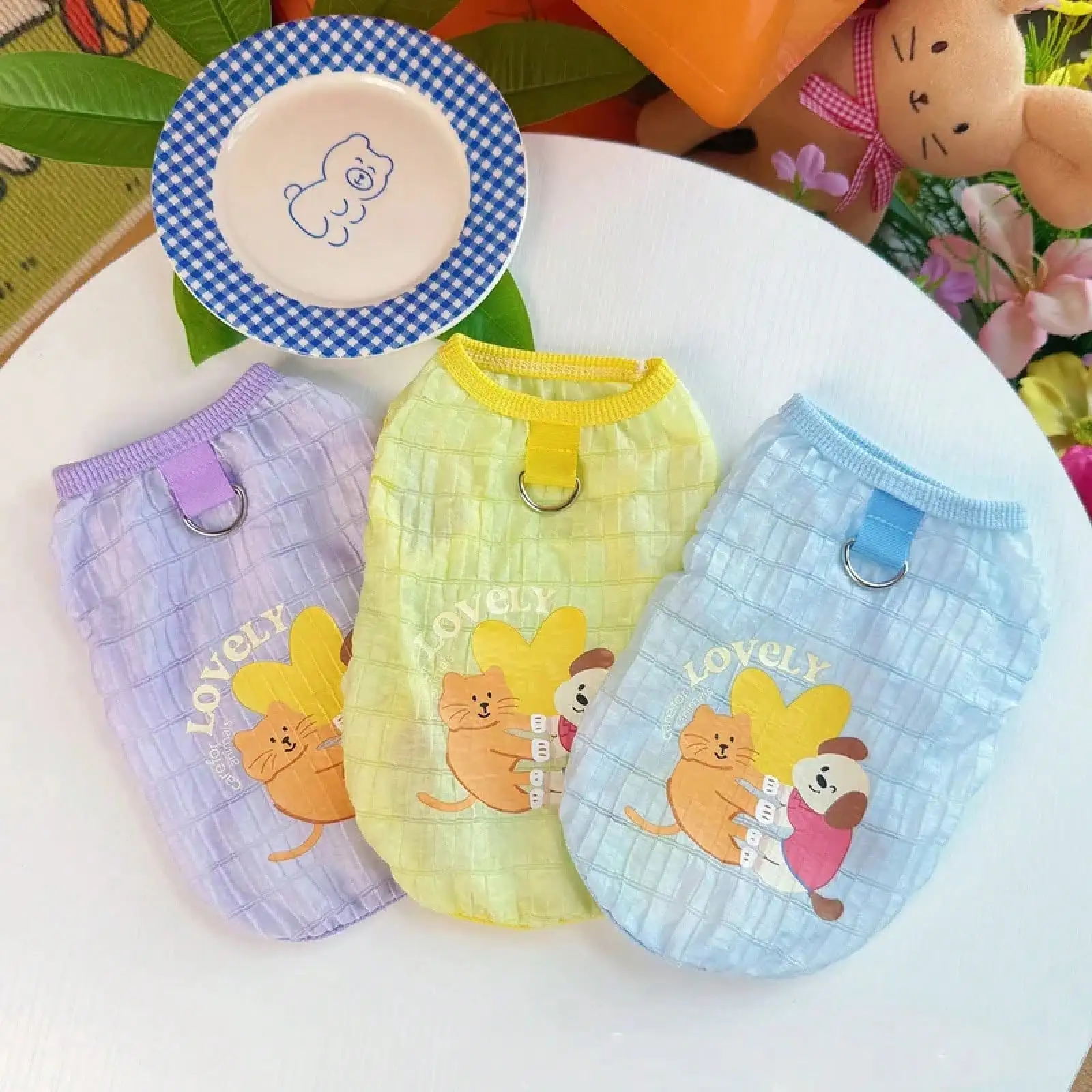 New Summer Pet Clothing, Bubble Plaid Vest For Dogs And Cats, Hair Shedding Resistant And Breathable
New Summer Pet Clothing, Bubble Plaid Vest For Dogs And Cats, Hair Shedding Resistant And Breathable