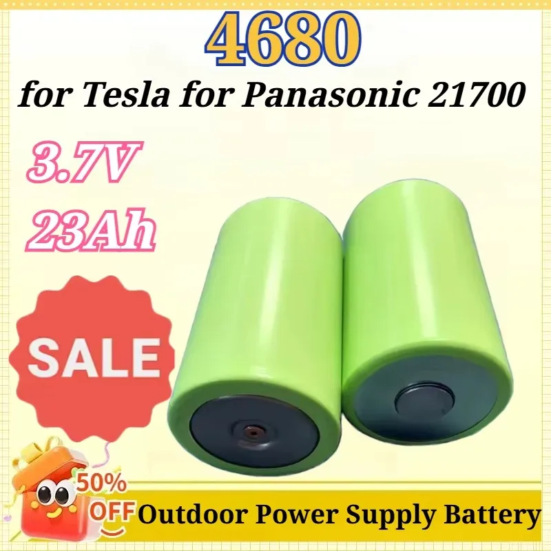 4680 3.7V 23Ah for Tesla for Panasonic 21700 Lithium Iron Phosphate Battery Solar Energy Storage Vehicle Outdoor Power Supply
4680 3.7V 23Ah for Tesla for Panasonic 21700 Lithium Iron Phosphate Battery Solar Energy Storage Vehicle Outdoor Power Supply