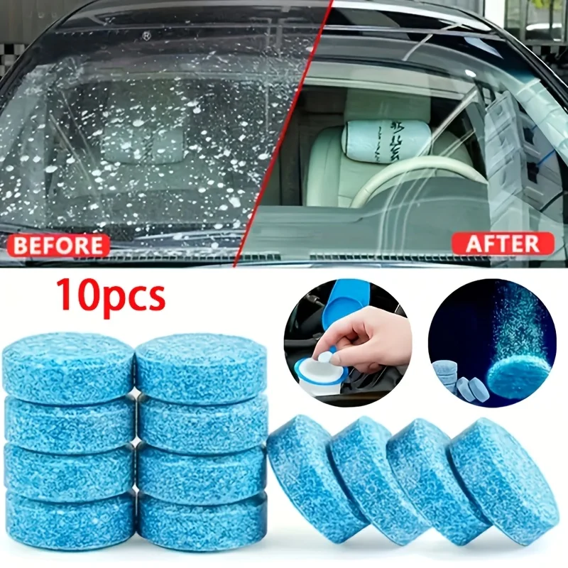 60Pcs Portable Car Windshield Washer Fluid Effervescent Tablets, Solid Auto Glass Cleaner Wiper Essence for Clear Vision
60Pcs Portable Car Windshield Washer Fluid Effervescent Tablets, Solid Auto Glass Cleaner Wiper Essence for Clear Vision
