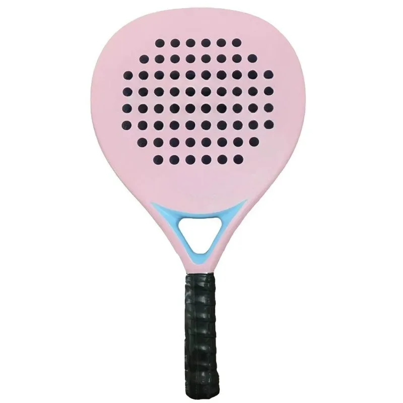 Outdoor Customizable Panel Beach Tennis Racket, Teardrop Shape, Fiberglass/Carbon Fiber, Suitable for Intermediate Players