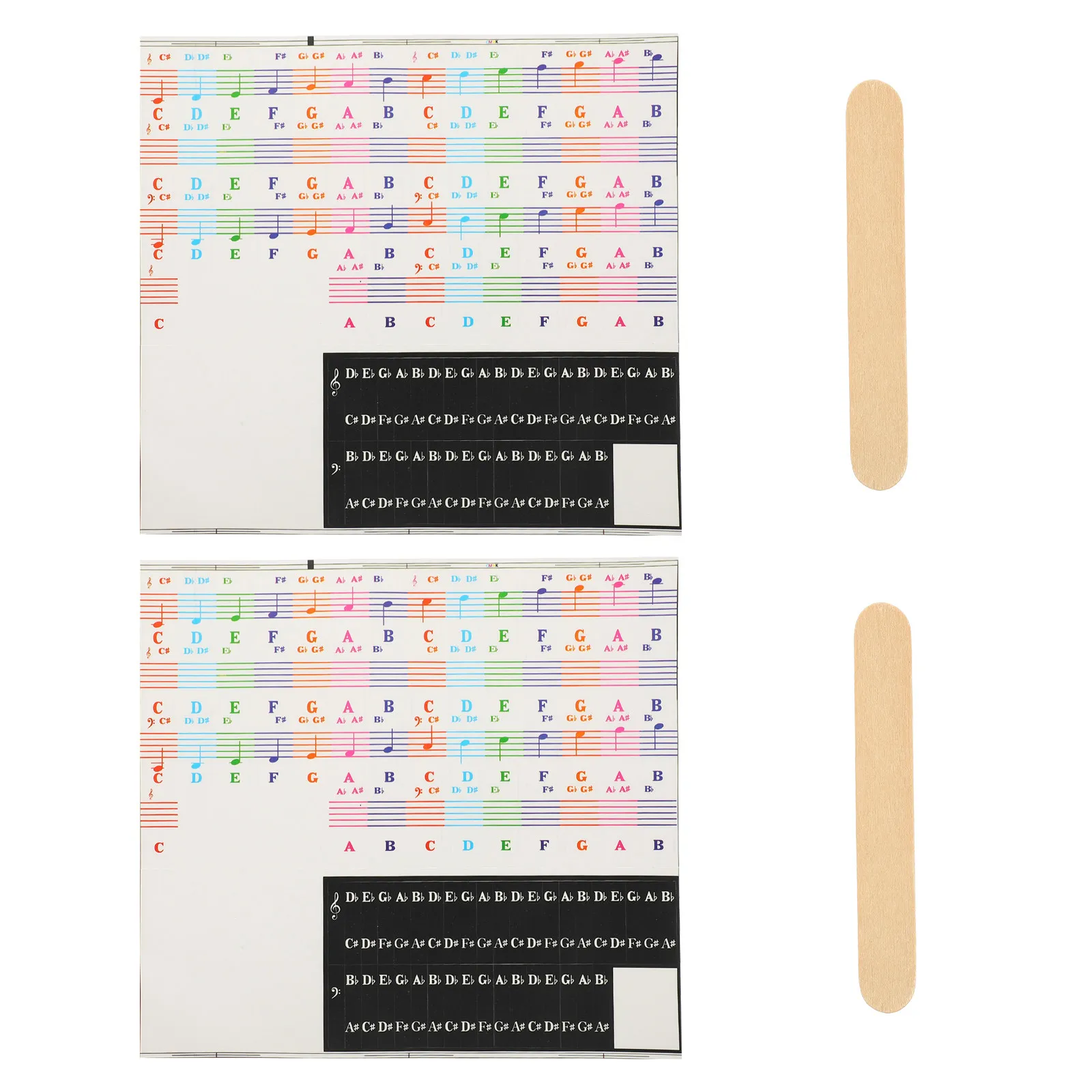 1Set Piano Beginner Stickers Adhesive Keyboard Decals Fine Workmanship Effective Learning Aid for Kids Clear Visible Labels
1Set Piano Beginner Stickers Adhesive Keyboard Decals Fine Workmanship Effective Learning Aid for Kids Clear Visible Labels