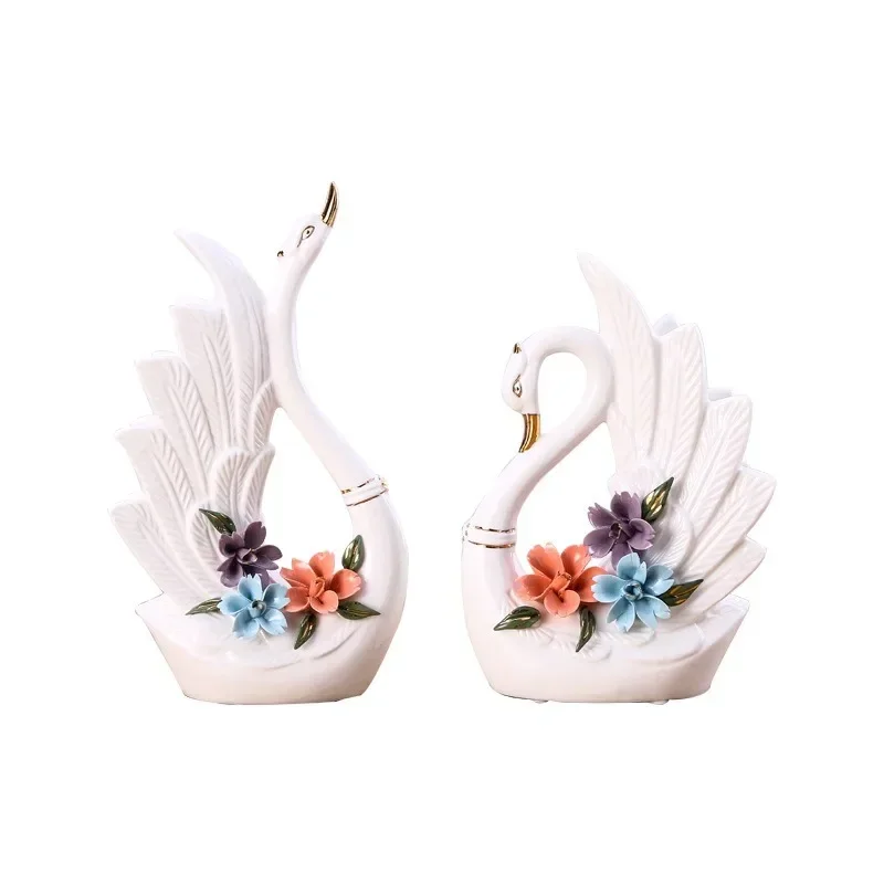 Ceramic swan ornament modern practical home decoration European living room crafts
Ceramic swan ornament modern practical home decoration European living room crafts