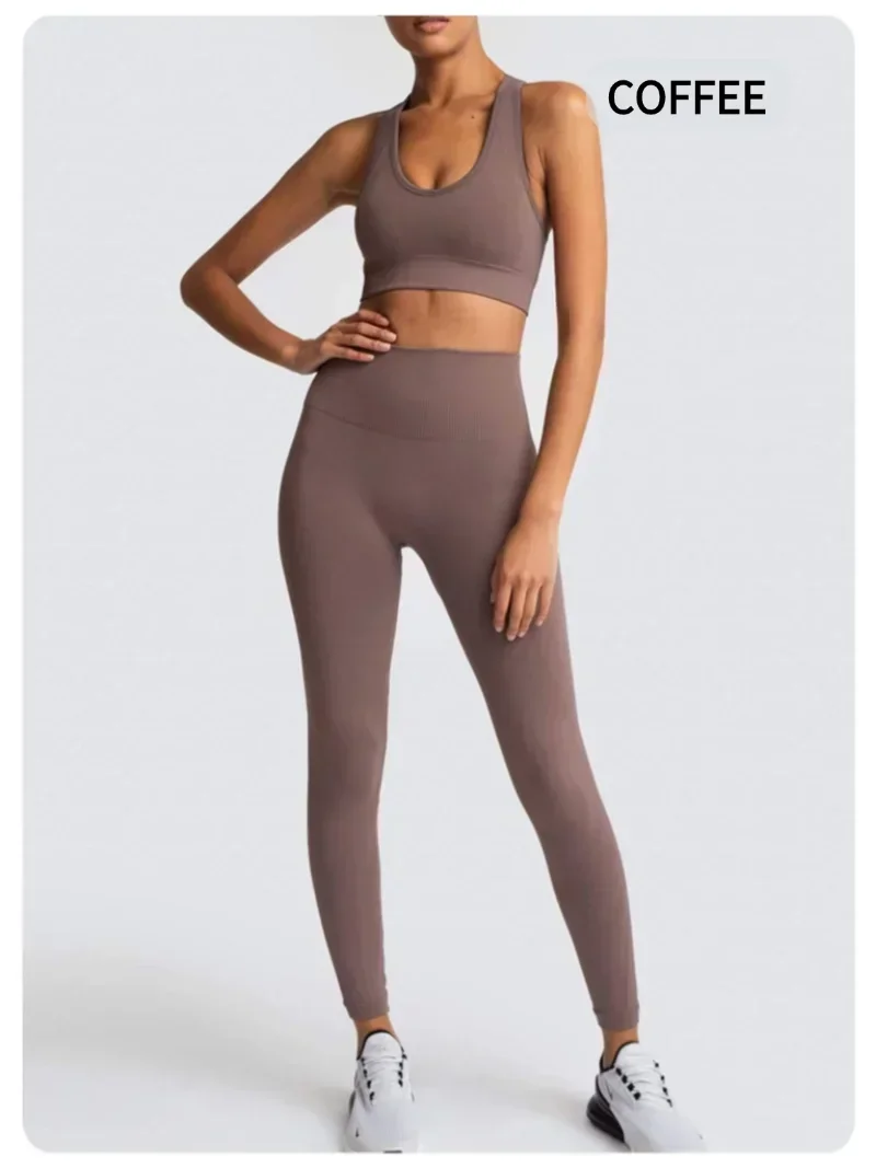 Women's Solid Color Sexy Seamless Knitted Butt Yoga Set, Sports Fitness Set, Tank Top Set
Women's Solid Color Sexy Seamless Knitted Butt Yoga Set, Sports Fitness Set, Tank Top Set
