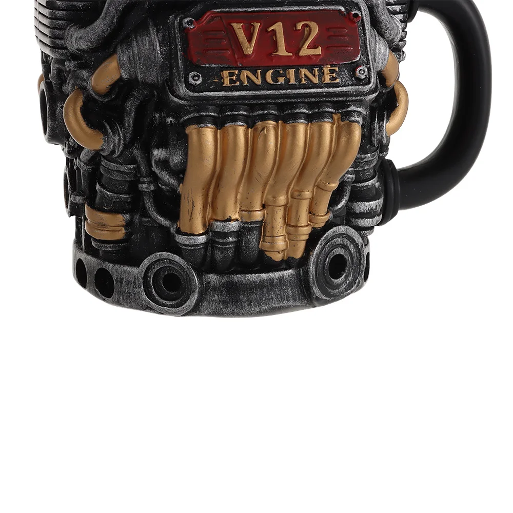 Retro Engine Coffee Mug with Handle 200ML V12 Engines Stainless Steel Cup Realistic Design Double Wall Insulation Car Mug
Retro Engine Coffee Mug with Handle 200ML V12 Engines Stainless Steel Cup Realistic Design Double Wall Insulation Car Mug
