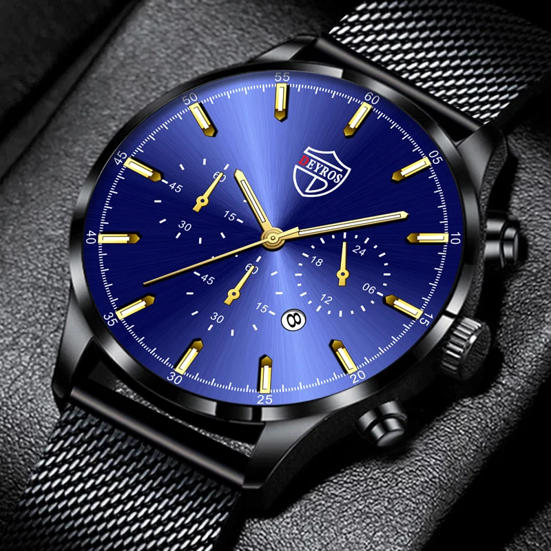 Fashion Mens Watches for Men Business Stainless Steel Mesh Belt Quartz Wrist Watch Male Sports Casual Leather Watch часы мужские
Fashion Mens Watches for Men Business Stainless Steel Mesh Belt Quartz Wrist Watch Male Sports Casual Leather Watch часы мужские
