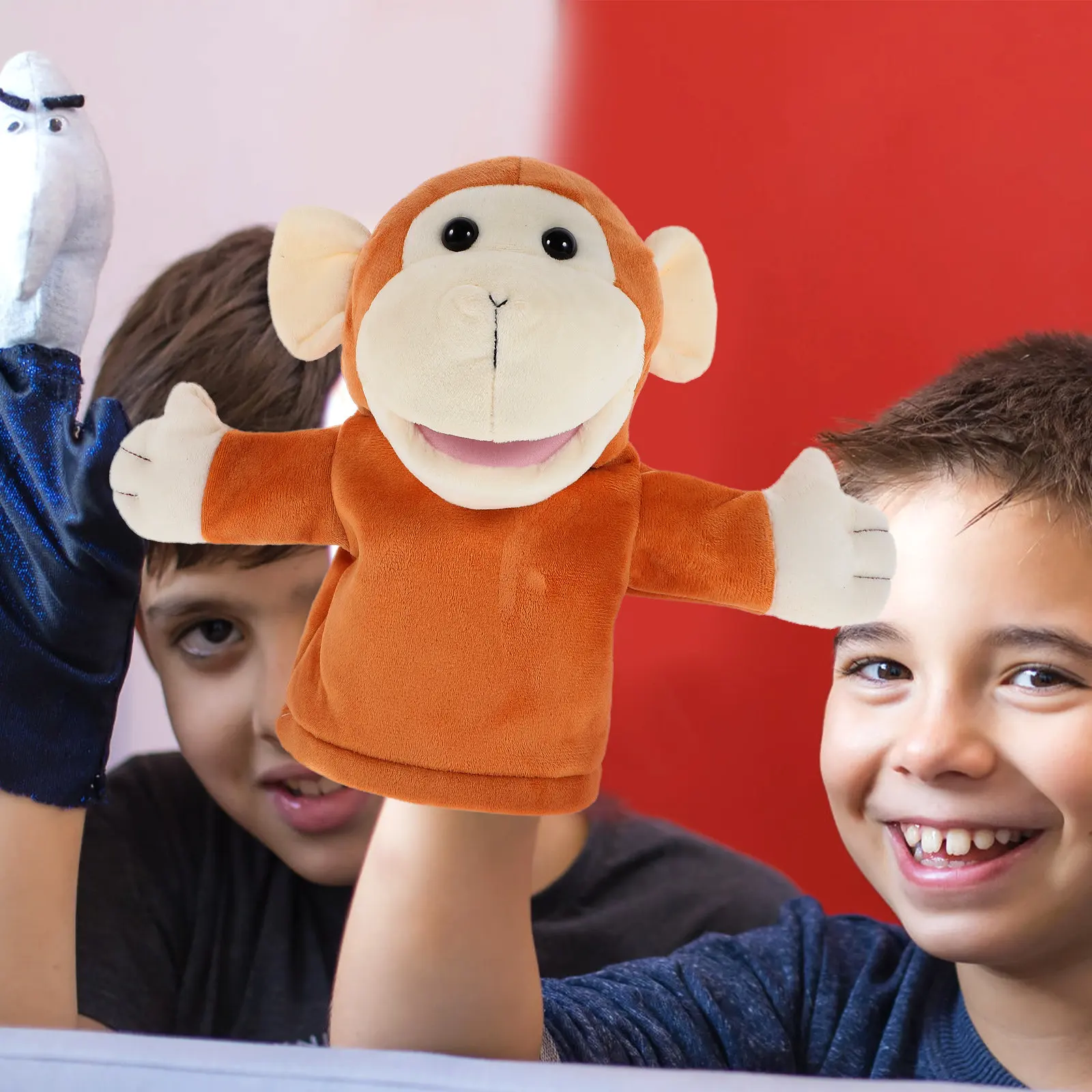 Soft Cartoon Monkey Hand Puppet Animal Hand Puppet Creative Storytelling Interactive Early Education Play Early Educational Toy
Soft Cartoon Monkey Hand Puppet Animal Hand Puppet Creative Storytelling Interactive Early Education Play Early Educational Toy