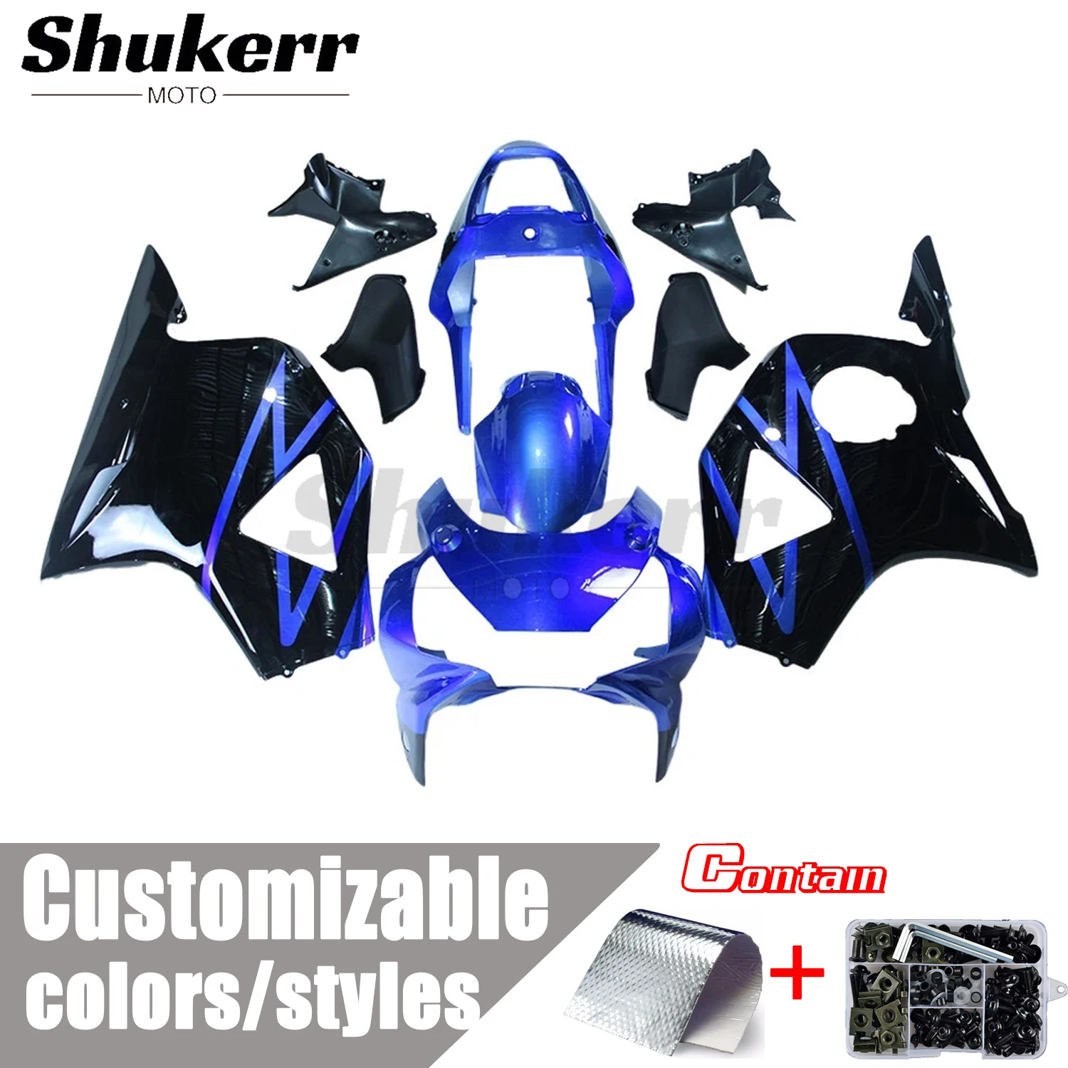 Fit for Honda Cbr954Rr Cbr900Rr 2002-2003 New Abs Motorcycle Plastics Fairing Kit Injection Mold Bodywork Panel Kit Blue Black
Fit for Honda Cbr954Rr Cbr900Rr 2002-2003 New Abs Motorcycle Plastics Fairing Kit Injection Mold Bodywork Panel Kit Blue Black