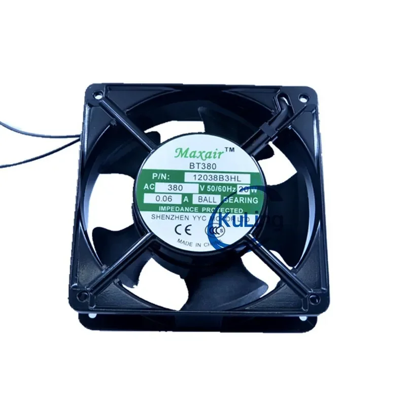 New Maxair BT380 12038B3HL AC380V 0.06A 12CM Cooling Fan for Electronics Enclosures
New Maxair BT380 12038B3HL AC380V 0.06A 12CM Cooling Fan for Electronics Enclosures