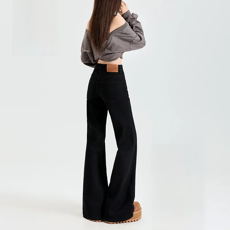 American Style Spicy Black Fleece Lined High Waist Wide Leg Jeans Women's Slimming Warm Winter Bootcut Pants Cotton Stretch D...
American Style Spicy Black Fleece Lined High Waist Wide Leg Jeans Women's Slimming Warm Winter Bootcut Pants Cotton Stretch D...