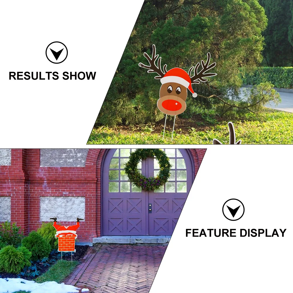 Decorations Outdoor Garden Card Yard Signs for Christmas Insert Lawn Stakes Plastic
Decorations Outdoor Garden Card Yard Signs for Christmas Insert Lawn Stakes Plastic