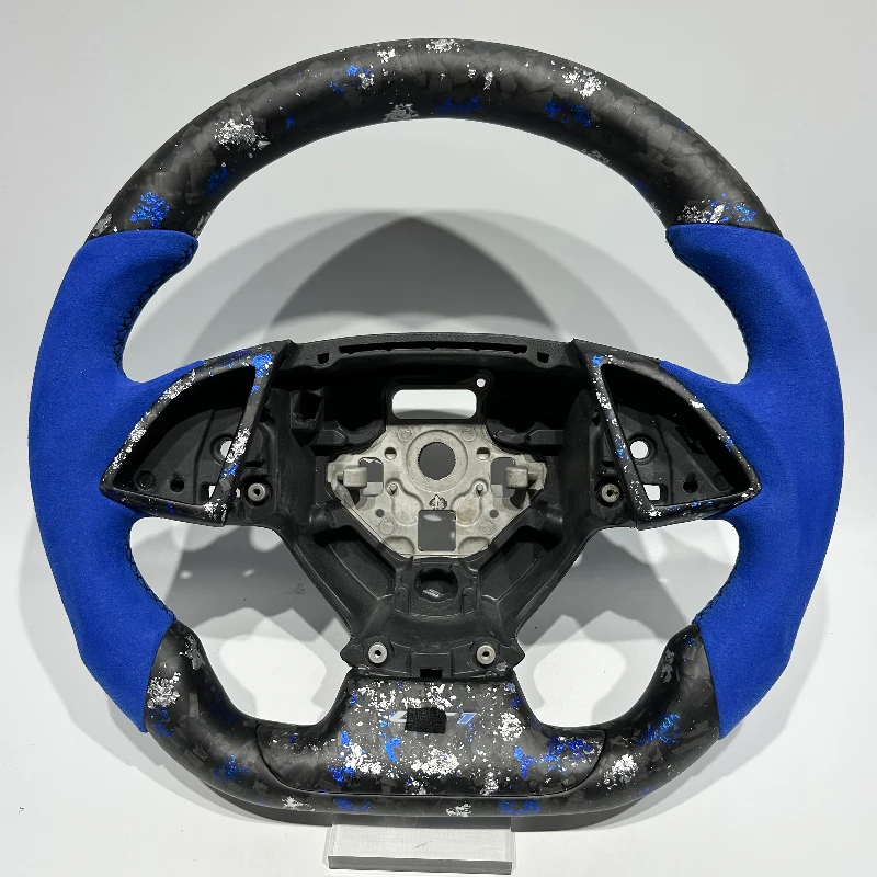 Mix Forged Carbon Fiber for Chevrolet Corvette C7 Steering Wheel with Blue Alcantara for Corvette C7 2006 2010 2012 2015 2023
Mix Forged Carbon Fiber for Chevrolet Corvette C7 Steering Wheel with Blue Alcantara for Corvette C7 2006 2010 2012 2015 2023
