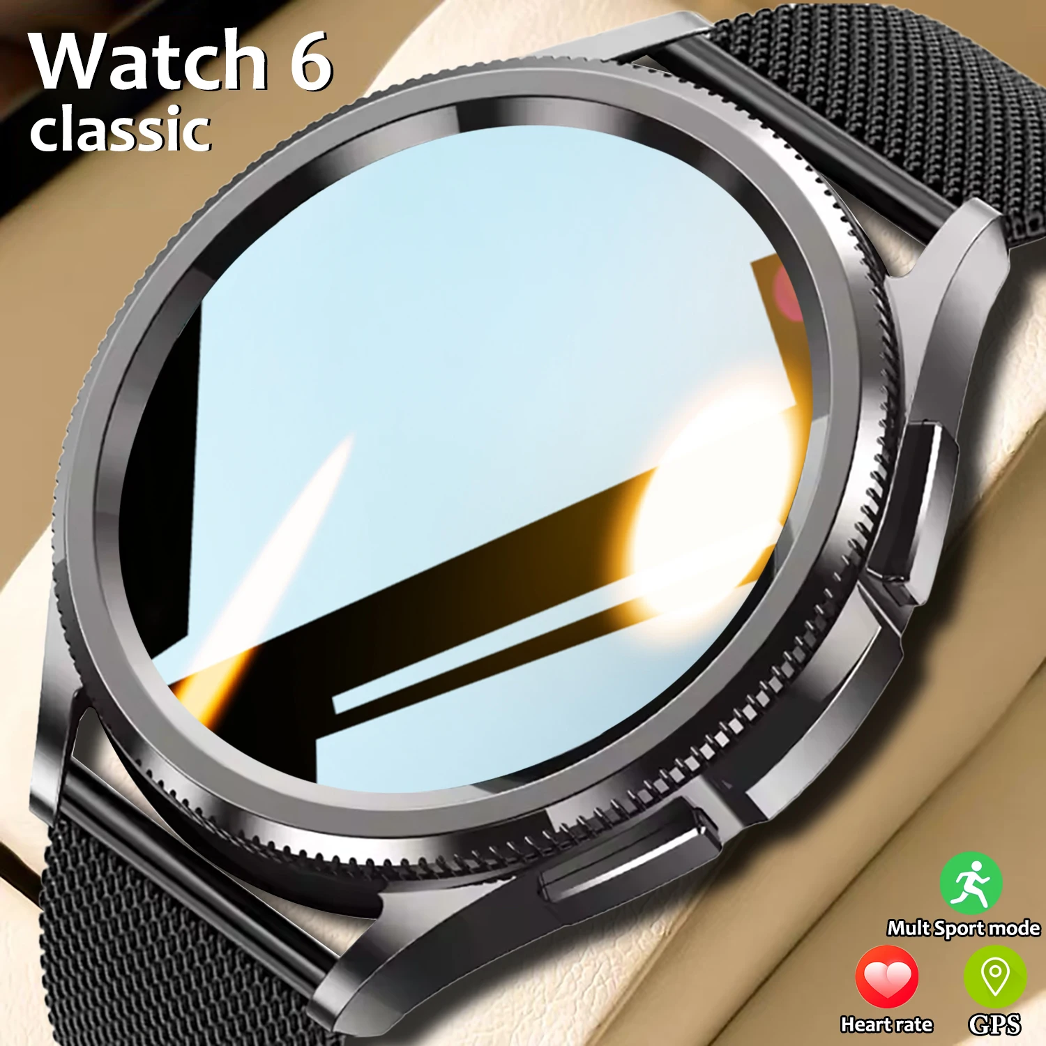 Watch 6 Classic GPS Smartwatch Men Sports Health SmartWatch Heart Rate AI Voice Waterproof Bluetooth Call Women Smart Watch 2025
Watch 6 Classic GPS Smartwatch Men Sports Health SmartWatch Heart Rate AI Voice Waterproof Bluetooth Call Women Smart Watch 2025