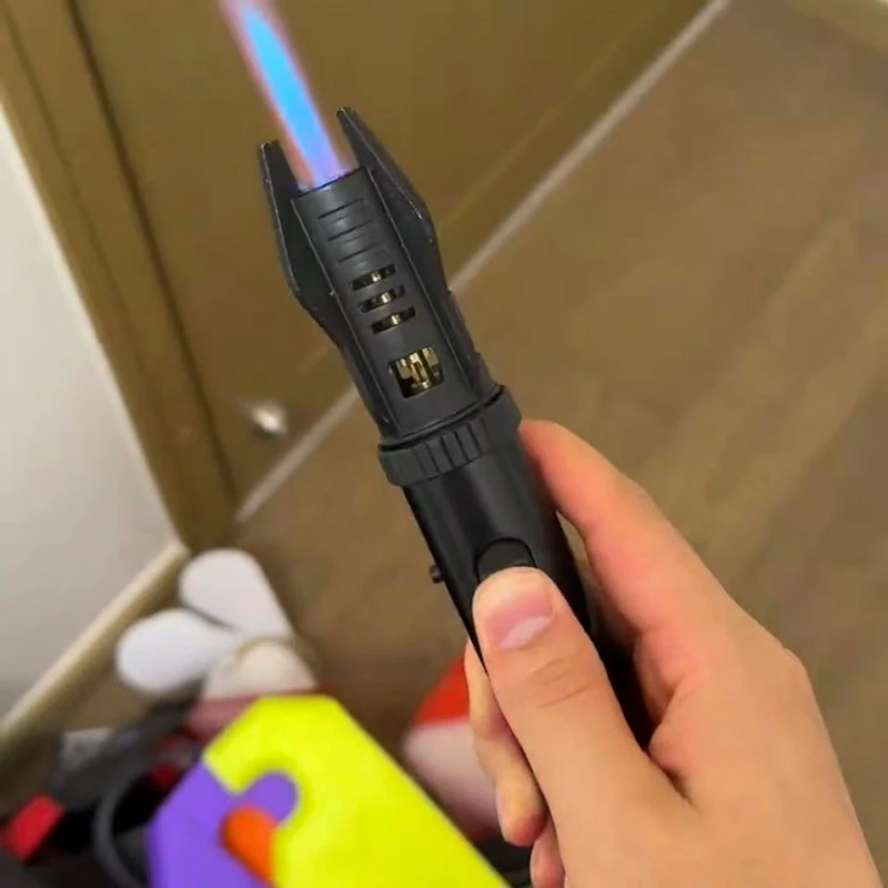 Planetary Lightsaber Inflatable Lighter Metal Outdoor Windproof Direct Flame Turbine Torch Lighter Barbecue Welding Cigar Tool 
Planetary Lightsaber Inflatable Lighter Metal Outdoor Windproof Direct Flame Turbine Torch Lighter Barbecue Welding Cigar Tool